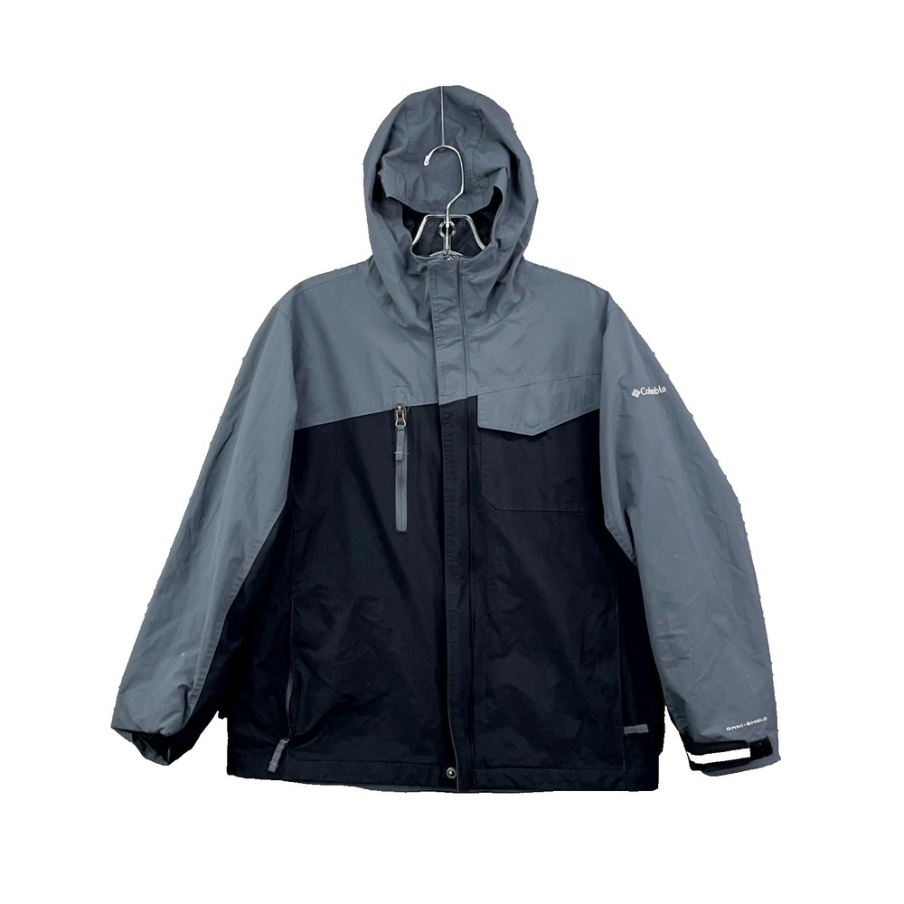Columbia Sportswear‎ Interchange Jacket Boys 14/16 Black Gray Gorpcore Outdoor